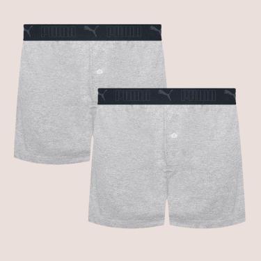 Imagem de Kit Com 2 Samba Canção Masculina Puma Com Cós Elástico E Abertura-Masculino