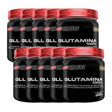 Imagem de Kit 10x Glutamina 100% 300g - Bodybuilders-Unissex