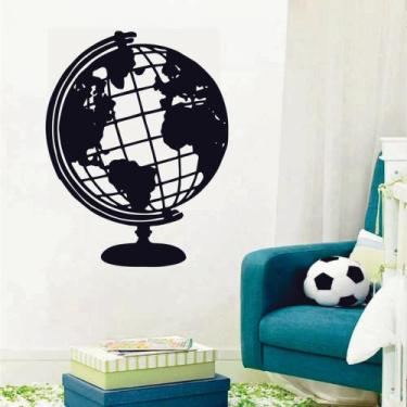 Imagem de Adesivo de Parede Decorativo Globo Mapa Mundi - V3 Shop