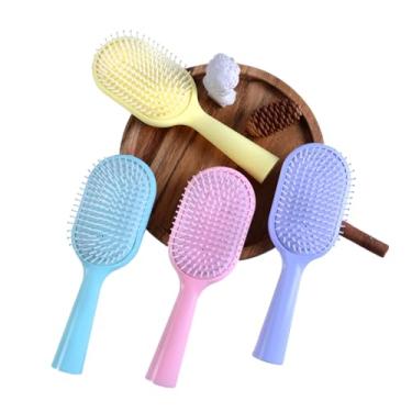 Imagem de Pente de cabelo colorido almofada de ar antiestática pente de massagem para cabelos lisos e saudáveis