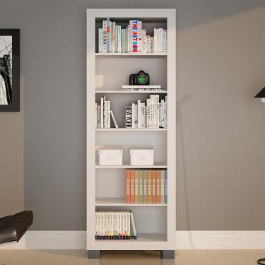 Imagem de Armário Multiuso Valdemóveis Flex C/5 Prateleiras/Pés Branco