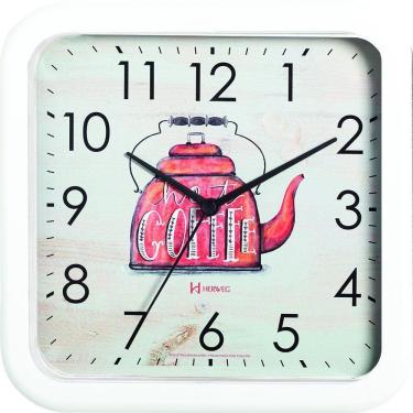 Imagem de Relógio Parede 23cm Cozinha Herweg 660052 Branco