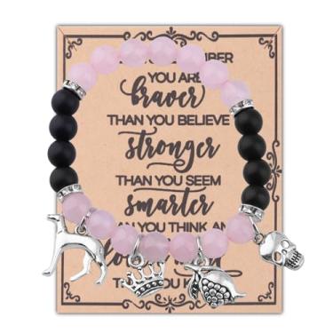 Imagem de WSNANG Presentes inspirados em Hades Persep Pulseira Underworld Queen King Joias Mitologia Grega Presente de Romã ATOD, Standard, Contas de pedra natural, Sem Pedra Preciosa