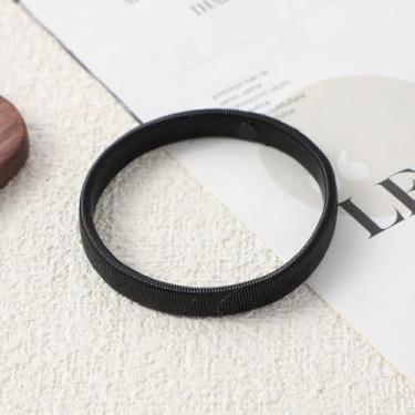 Imagem de Pulseiras masculinas de metal elástico na moda corrente elástica ajustável masculina pulseira punk joias presentes para homens acessórios, One Size, Metal, Sem Pedra Preciosa