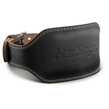 Imagem de Harbinger Cinto acolchoado de couro para halterofilismo de 5 a 10 cm ou 15 cm de largura – Amortecimento de espuma, design afunilado para suporte e mobilidade, 15 cm, GG