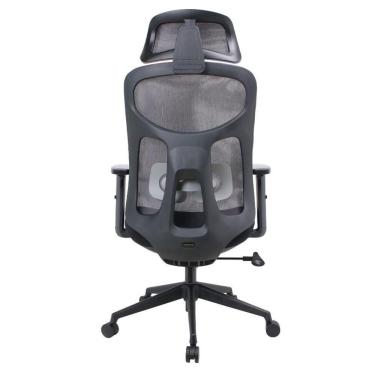 Imagem de Cadeira Escritório Nr-17 Everest Presidente C- Braços Fratini Encosto Tela Mesh Preta Base Rodízio