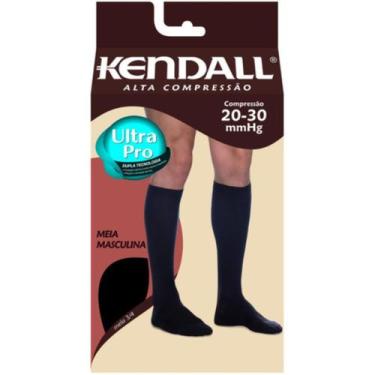 Imagem de Meia de Compressão Kendall Masculina 34 20~30 mmHg Varizes Viagem Long