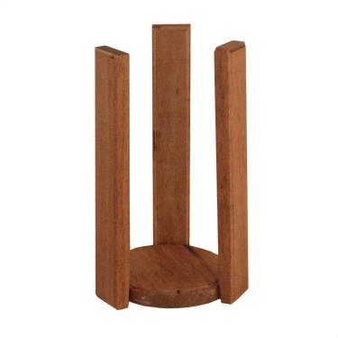 Imagem de Kit 10 Porta Copos Bolacha E Suporte Em Madeira Maciça