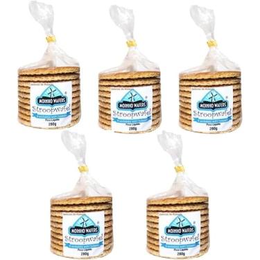 Imagem de Kit 5 Pacotes de Stroopwafel Moinho Wafers - Wafel Holandês 280g cada