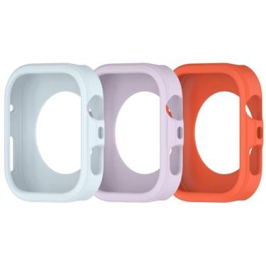 Imagem de Pacote com 3 capas de relógio compatíveis com Huawei Watch Fit 4 Pro, capa protetora de silicone macio