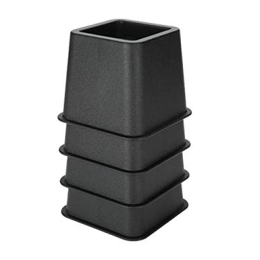 Imagem de Generic 3 "cadeira de Cama Riser Ajustável Móveis Elevador Suporte para Idosos e Deficientes Preto 4 Pçs/set