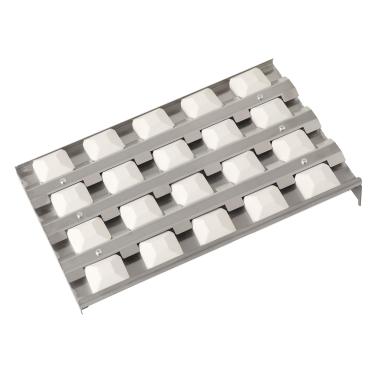 Imagem de 80707 80743 Bandeja de briquete para churrasqueira a gás Lynx Sedona 61 cm 91 cm 106 cm L400 L600 L700, peça de substituição para churrasqueira, placa térmica de aço inoxidável com 20 briquetes de