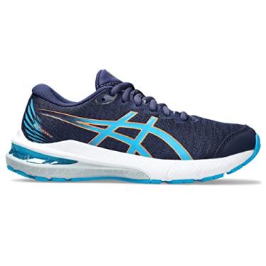 Imagem de ASICS Tênis de corrida infantil GT-2000 11 Grade Escolar, Azul índigo/azul ilha, 20
