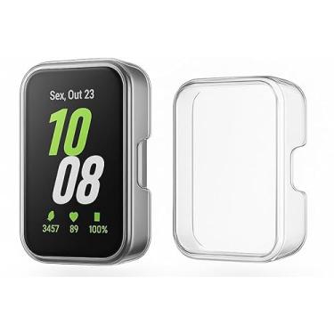 Imagem de Case Película Compatível Com Samsung Galaxy Fit 3 Smartwatch (Transparente)