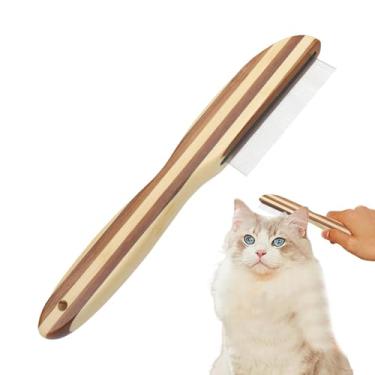 Imagem de Shakven Pente removedor de acúmulo de couro cabeludo, pente para remoção de caspa,Pentes de dentes finos Pente de escova para piolhos de aço inoxidável | Pente de piolhos de metal removedor de caspa