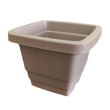 Imagem de Vaso Quadrado 650Ml Pp Areia Plasmont 813