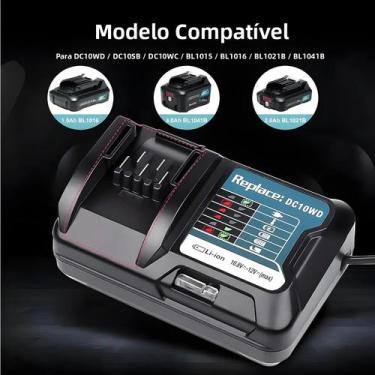 Imagem de Carregador De Bateria Makita 10.8V 12V Substituição DC10WD BL1015 Comp