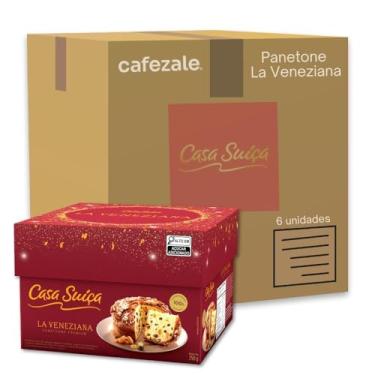 Imagem de Panettone Casa Suíça La Veneziana Kit 6 unidades 500g