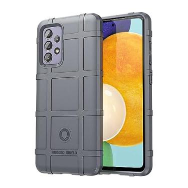 Imagem de IDEWEI Capa de telefone para Samsung Galaxy A52S 5G, fibra de carbono refinada, anti-queda, anti-impressão digital, proteção total de 360° cinza