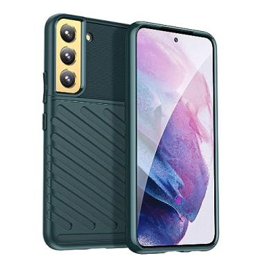 Imagem de IDEWEI Capa para Samsung Galaxy S22+. Fibra de carbono refinada, anti-queda, anti-impressões digitais, proteção integral. A capa do telemóvel é compatível com Samsung Galaxy S22+