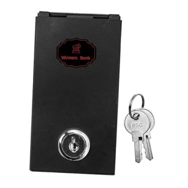 Imagem de Ｂｅｓｇａ Cofre portátil com chaves para guardar dinheiro, ideal para festas, casamentos e outras ocasiões. Perfeito para guardar moedas, ideal para objetos