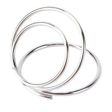 Imagem de Asixxsix Suportes para Números de Mesa de 50 Unidades, Mini Porta-cartões de Formato Redondo, Display de Cartão de Nome, Porta-fotos de Metal para Decoração de (Prata)