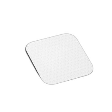 Imagem de Porta Copos Com Ilustração Personalizada Padrão Geométrico Textura Branca E Cinza - Tamanho 9x9 cm