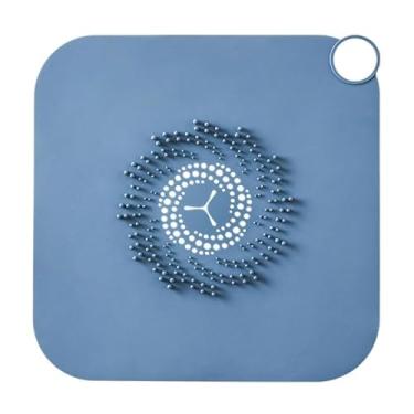 Imagem de Desodorante de esgoto doméstico tampa de vedação de silicone desodorizante de ralo de banheiro (azul)