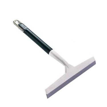 Imagem de Limpador de janela de silicone limpador de janela rodo de vidro raspador de limpeza de vidro limpador de limpeza de vidro acessórios de banheiro, verde escuro, 24,6 * 27,5 cm