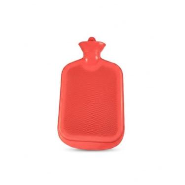 Imagem de Bolsa Térmica de Borracha, 1 Litro, Uso Quente e Frio, Superfície Texturizada, Tampa com Rosca, para Alívio de Dores Musculares e Inflamações, Relaxamento e Conforto