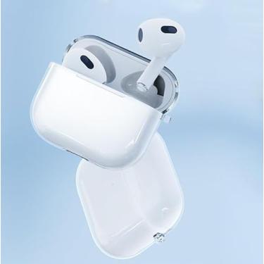 Imagem de Capa macia transparente para carregamento de fones de ouvido sem fio, capa protetora de TPU transparente com cordão, antiarranhões, antiqueda, serve para 4 modelos