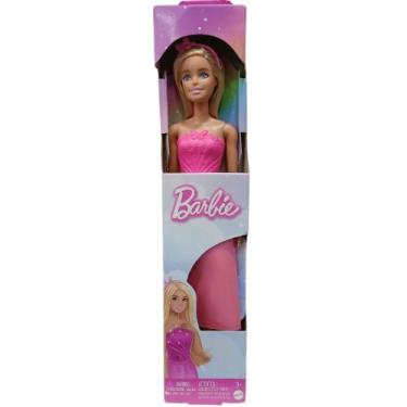 Imagem de Barbie Loira Vestido Rosa Donzela - Mattel JDM67-JDM68