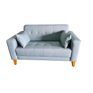 Imagem de Sofá  Gianni Tecido Acquablock Pé Trapézio Claro  140cm - 4R Estofados