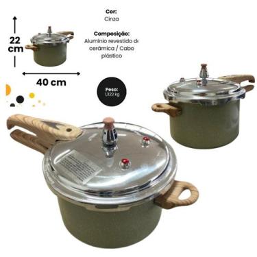 Imagem de Panela de Pressão 4,2L Indução Antiaderente Max Chef - Fratelli