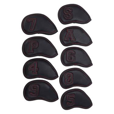 Imagem de KIMISS 9 Unidades de Capas de Cabeça de Ferro à Prova d'água | Mangas Protetoras de Protetor Solar Com Forro Grosso de Pelúcia | Design de Etiqueta Transparente e Gancho e Laço para Ajuste Seguro