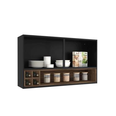 Imagem de Armario Aereo de Cozinha Exclusive Itatiaia 2 Portas e Nicho Garrafeiro