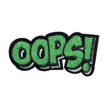 Imagem de Ruoming 1 peça de adesivos modernos bordados com emblema engraçado aplique de ferro em emblema costurado (6,7 x 3,5 cm)