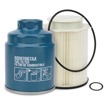 Imagem de Kit de filtro de combustível 6,7L Cummins compatível com motores Ram Turbo Diesel 2013-2018 Dodge Ram conjunto separador de água com filtro de combustível 68157291AA+ 68436667AA