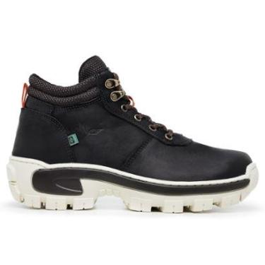 Imagem de Coturno Masculino Couro Tratorado Costurado Adventure Palmilha Em Gel Cano Curto-Masculino