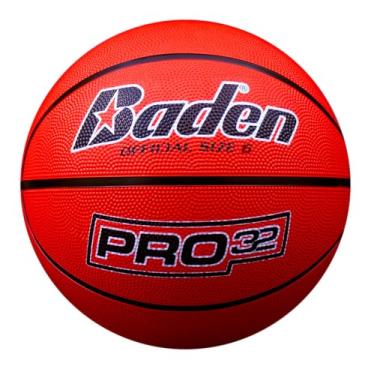 Imagem de Baden | Pro32 | Basquete de borracha durável interno/externo (vermelho, 72 cm)
