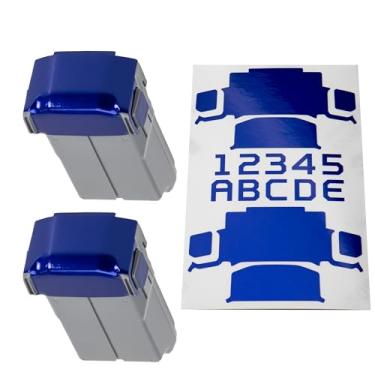 Imagem de WRAPGRADE Adesivos de pele compatíveis com duas baterias DJI Mini 5 Pro (azul estratosfera)