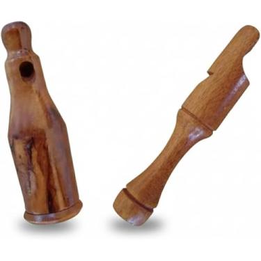 Imagem de Apito Inhambu Açu 09 + Apito Rola 21 Pios em madeira profissionais