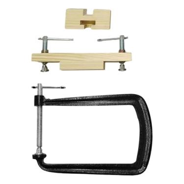 Imagem de simhoa Cramp de ponte de guitarra clássica, clipe de fixação profissional, posição, acessório Bridge Celipping Tool de guitarra, pinça de reparo, com Acessórios