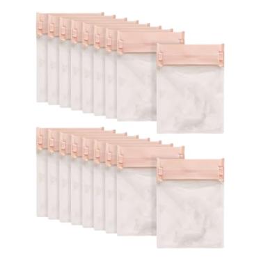 Imagem de GSHLLO 30 peças de sacos de armazenamento de joias de EVA antimanchas bolsa de brinco selável sacos de embalagem de anel selável pulseira colar bolsas de armazenamento bolsas autoselantes Ziplock