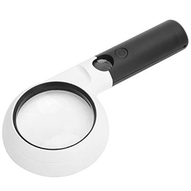 Imagem de Semme Lupa Portátil Ampliação 5X e 20X Com 11 Luzes LED para Leitura e Pequenos Objetos Lente óptica Acrílica ABS 207 X 98 X 30 Mm
