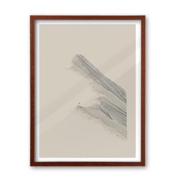 Imagem de iHery Arte de parede emoldurada cristã de madeira de carvalho natural Uma ovelha perdida, grande 40,6 x 50,8 cm Jesus moderno deixa as 99 ovelhas versículos bíblicos quarto arte em tela decoração