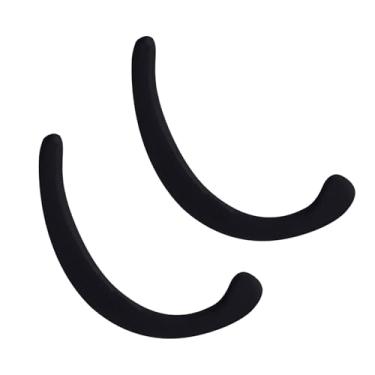 Imagem de Dioche Gancho Extensível de Silicone, Proteção de Ouvido Reutilizável para Alívio Dor, Material Antiderrapante Macio e Confortável, Fácil de Usar Com Formato (Preta)
