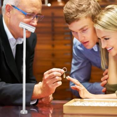 Imagem de Luz de exibição de joias ajustável LED para cuidados com os olhos holofotes de luz neutra para armário com cabeça de lâmpada flexível, liga de alumínio