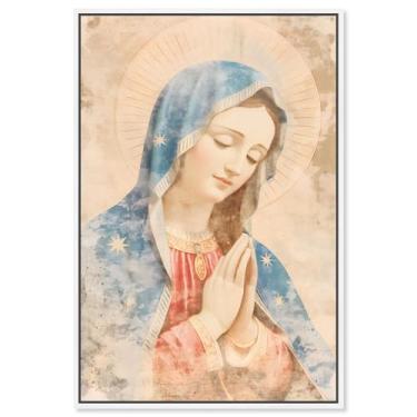 Imagem de Fragments of Faith Canvas Print Jesus Wall Art por Art Remedy, moldura branca, 25 x 38 cm