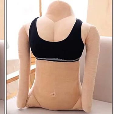 Imagem de Pssopp Travesseiro de pelúcia de suporte, travesseiros confortáveis em forma de corpo ótimos para relaxamento e estresse (menina bonita cerca de 58 cm (veja detalhes))